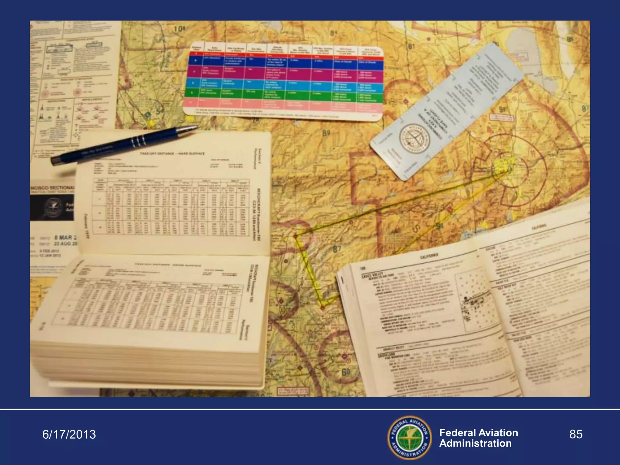Federal Aviation
Administration
6/17/2013 85
GOING BEYOND THE
PREFLIGHT INSPECTION
What if you are going on a cross country
flight or a flight that may take several days?
 