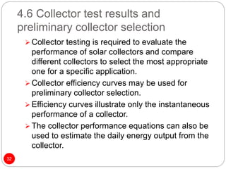 Collector Performance Testing Preformence of solar collector by zamir | PPTX