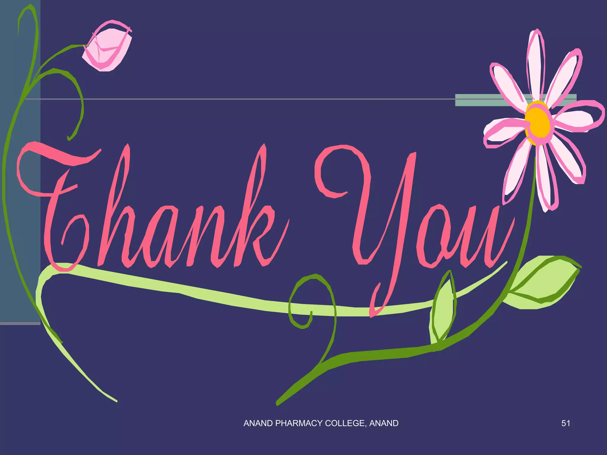 ANAND PHARMACY COLLEGE, ANAND   51
 