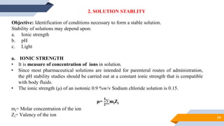 Solution Stability Calculation Example Preformulation Studies by Jayesh Anil Mahirrao | PDF