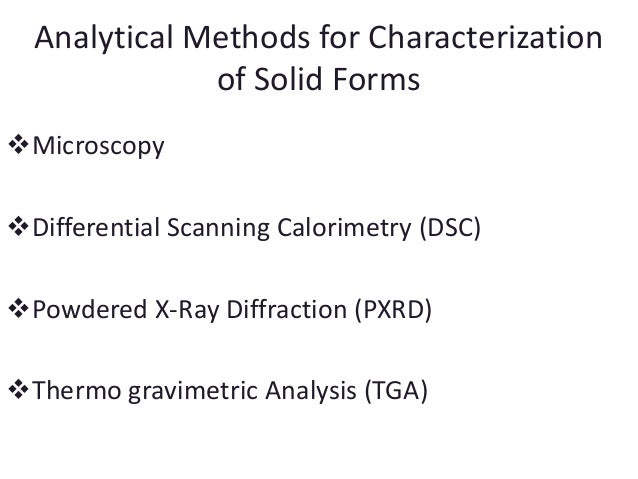 Chemical Property Testing Methods Chemical Property Testing Methods