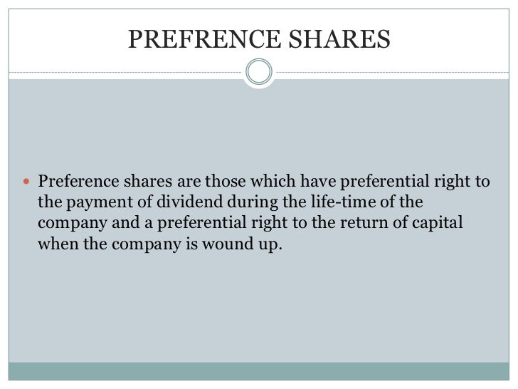 Prefrence Shares prefrence-shares