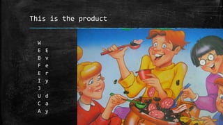 This is the product
W
E
B
F
E
I
J
U
C
A
E
v
e
r
y
d
a
y