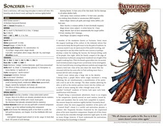 Pathfinder Rations Seoni: Detailed Pathfinder Sorcerer Character Progression and Lore | PDF