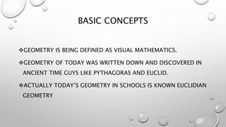 Pre – geometry | PPT