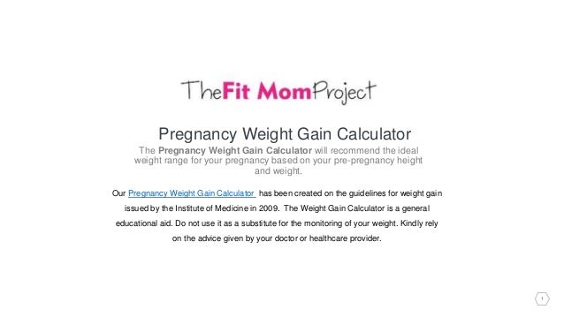 Ideal Pregnancy Weight Gain Chart