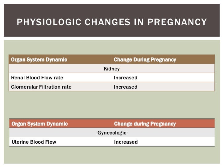 PHYSIOLOGIC CHANGES IN PREGNANCYOrgan System Dynamic Change During Pregnancy K...