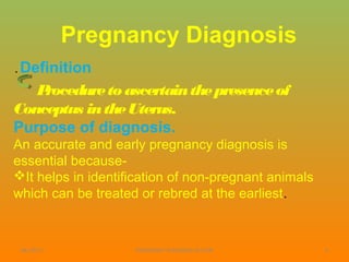 Pregnancy diagnosis in cow lecture 6 | PPT
