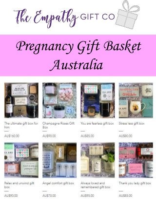 Pregnancy Gift Basket
Australia
 