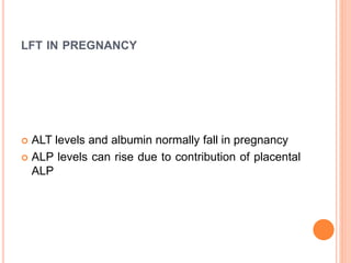 THE POSSIBILITIES OF LIVER DISEASES
1. A worsening of pre-existing chronic liver or biliary
disease (may not have previously been
diagnosed)
2. A genuine first presentation of liver disease that is
not intrinsically related to pregnancy
3. A genuine pregnancy-associated liver injury
process
 