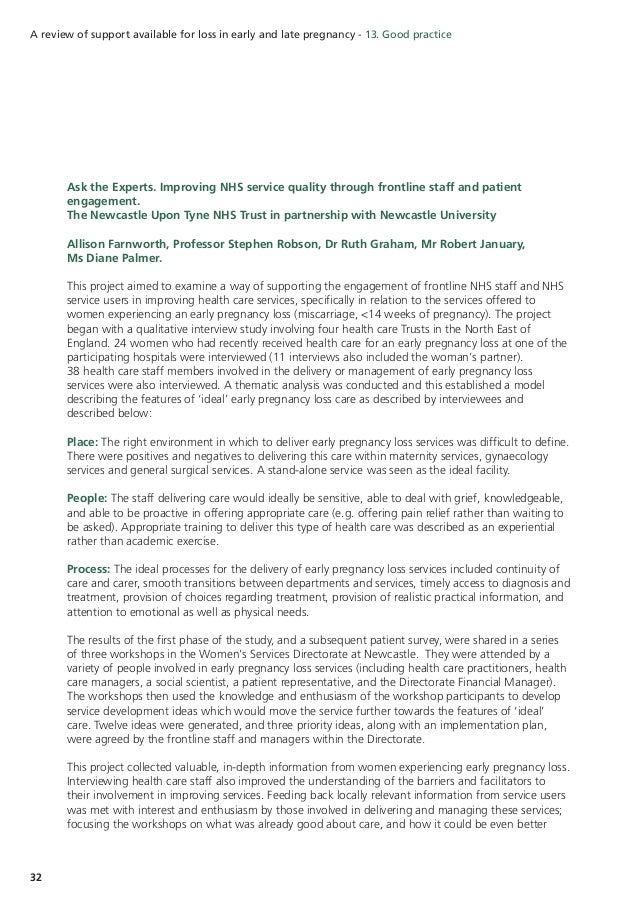 A review of support available for loss in early and late ...