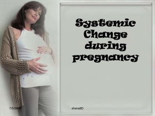 Presumptive Signs – largely subjective that are experienced by the woman but cannot be documented by the examiner least indicative of pregnancy7/4/2010shenellD