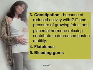 Pseudoanemia - as the plasma volume first increase, the concentration of hemoglobin and erythrocytes may decline – Increase in RBC creating Normal levels of RBC again (Inc. Iron Ferrous sulfate) S04.7/4/2010shenellD