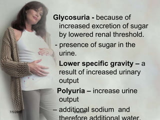 Respiratory SystemDiaphragm rises as much as 1inch; slight dyspnea may occur until lightening .Increased vital capacity, tidal volume, respiratory minute volume to supply maternal and fetal needs.7/4/2010shenellD