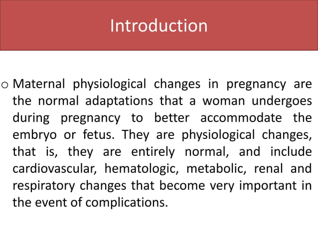 Pregnancy (physiological changes during pregnancy) | PPT