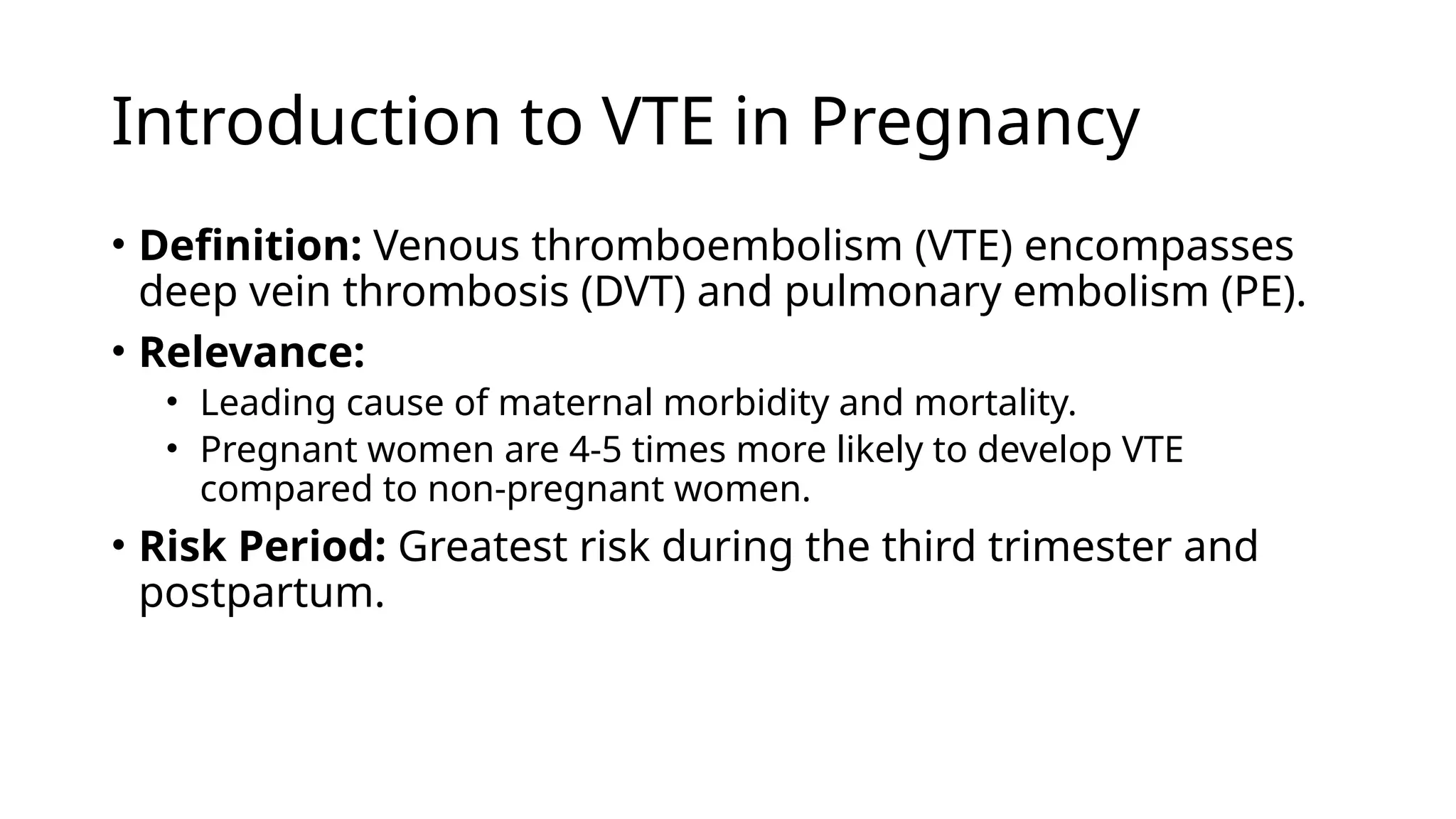 Pregnancy venous thromboembolism basic approach to management | PPT