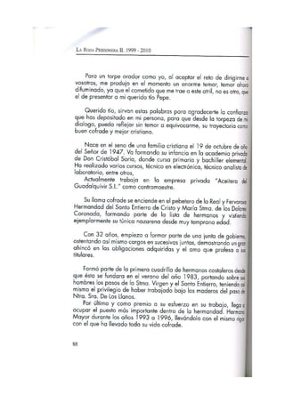Pregón 2001 JOSÉ ANTONIO TORRALBA GARCÍA