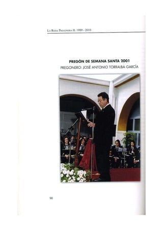 Pregón 2001 JOSÉ ANTONIO TORRALBA GARCÍA