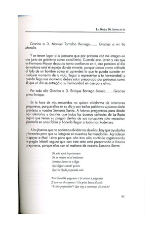 Pregón 2001 JOSÉ ANTONIO TORRALBA GARCÍA