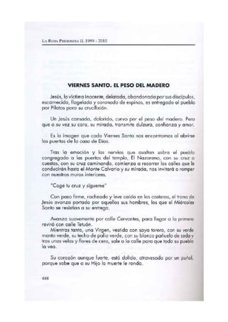 PREGON 2010 MANUEL ANTONIO TORRALBA CALDERON