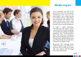 7 AISFM 
Engagement Client 
With your media relationships 
now in place, the next step up 
the career ladder is a client 
...