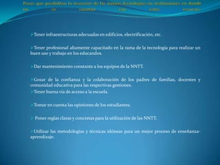 Determinar el tipo de equipo que se necesita.
