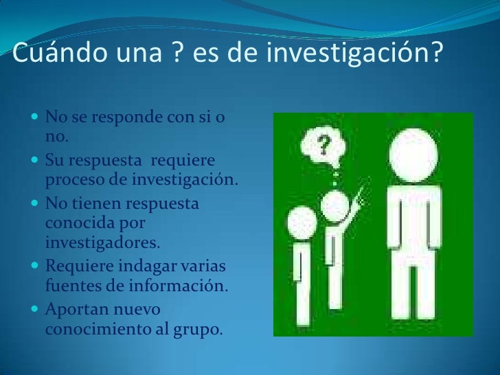 Pregunta de investigación
