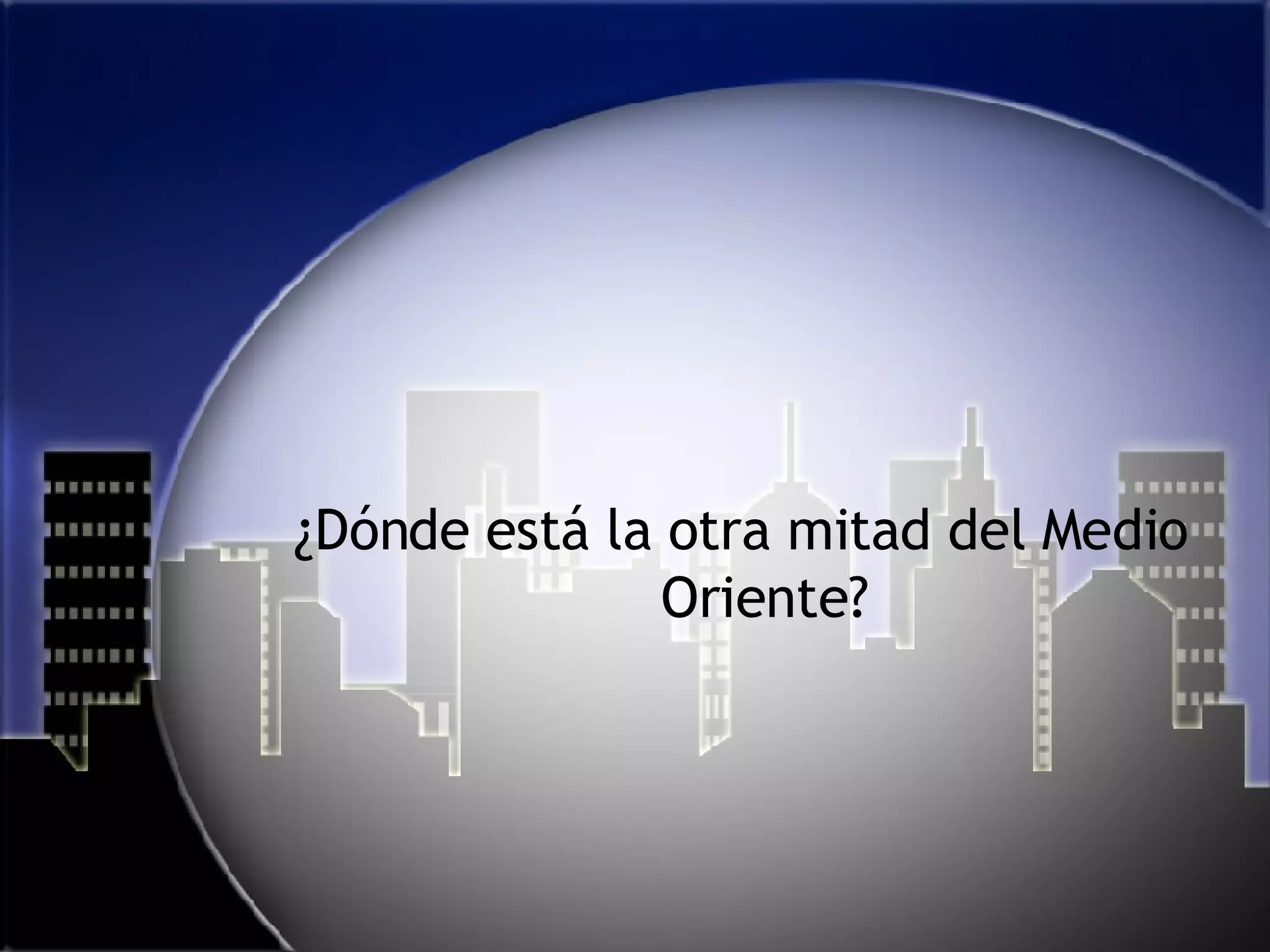 ¿Dónde está la otra mitad del Medio Oriente? 