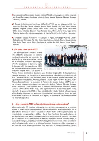 PREGUNTAS SOBRE EL APEC - PERÚ 2008