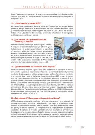 PREGUNTAS SOBRE EL APEC - PERÚ 2008