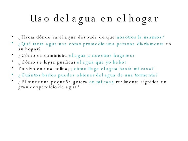Preguntas y respuestas sobre el AGUA Preguntas y respuestas sobre el AGUA