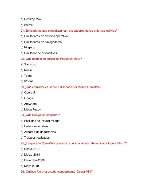 Preguntas abiertas y de opcion multiple