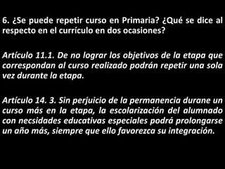 Preguntas acerca del currículo de primaria | PPTX