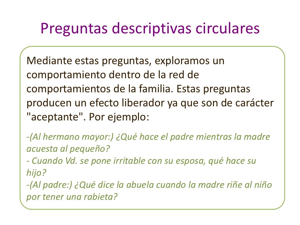 preguntas circulares preguntas circulares