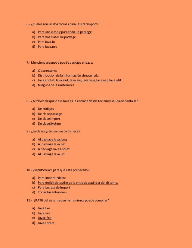 preguntas java 8 preguntas de introiducci 243 n a java preguntas java 8 preguntas de introiducci 243 n a java