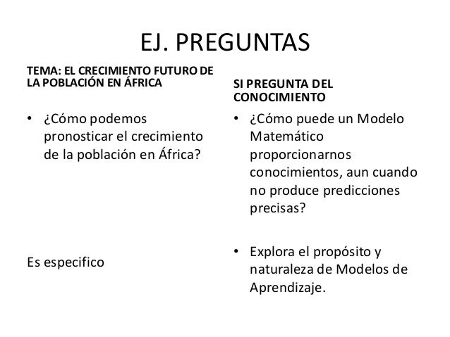 Preguntas del Conocimiento