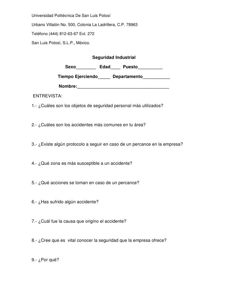 preguntas cerradas a una empresa preguntas de encuesta y entrevista seguridad industrial preguntas cerradas a una empresa preguntas de encuesta y entrevista seguridad industrial