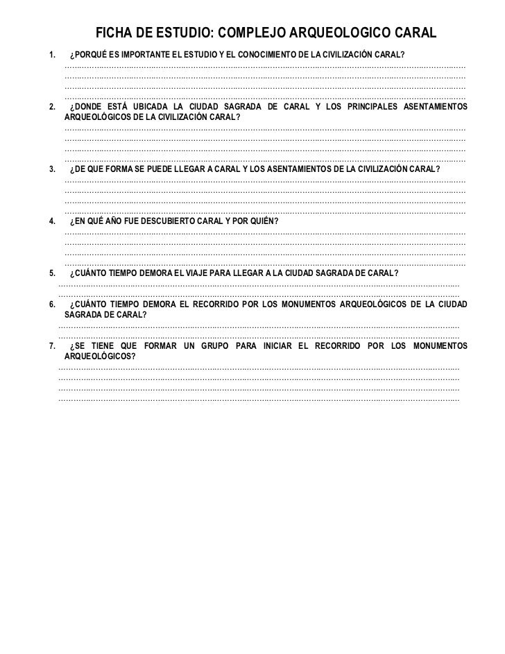 preguntas importantes para el viaje a caral preguntas importantes para el viaje a caral