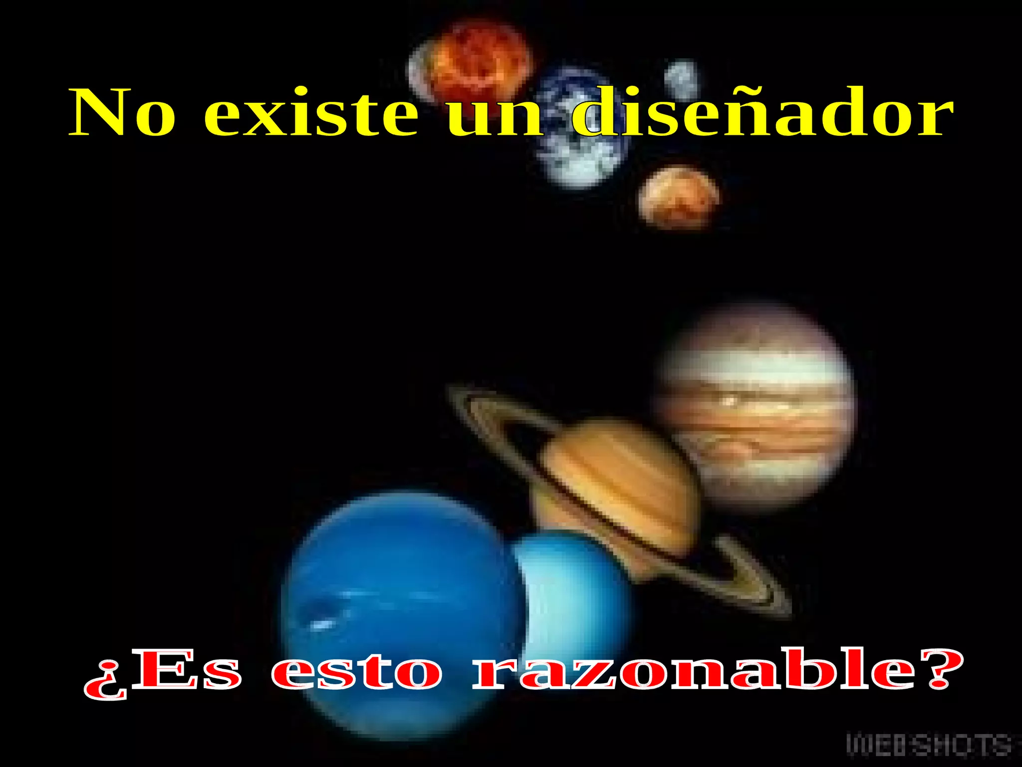 ¿Es esto razonable? No existe un diseñador 