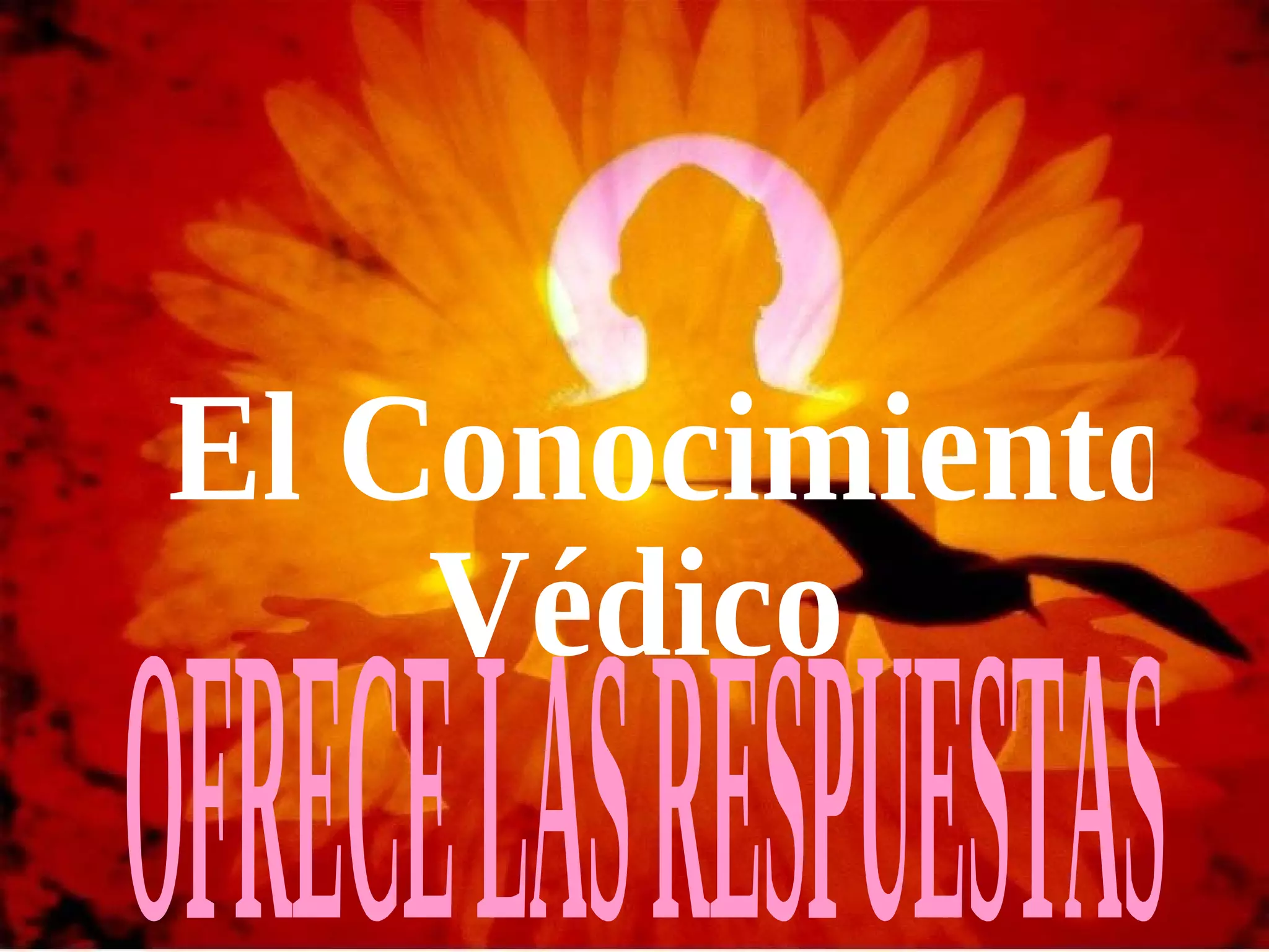 OFRECE LAS RESPUESTAS  El Conocimiento  Védico 