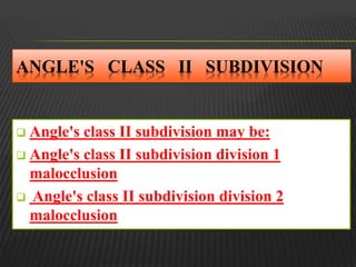 Classification of malooclusion | PPTX