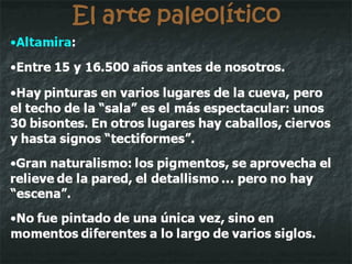 El arte paleolítico Asturias : Pindal Tito Bustillo Candamo 