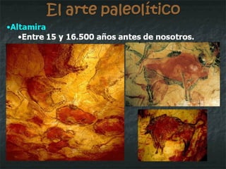 El arte paleolítico Otras representaciones pintadas: los signos tectiformes 