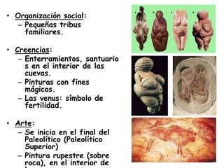  Desarrollo del arte rupestre (parietal y mobiliar)