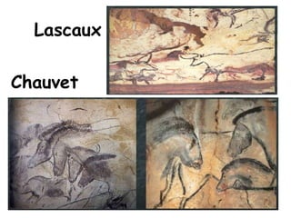  Culturas líticas (Cromagnon): Auriñaciense, Perigordiense, Magdaleniense, Solutrense.Cueva de Altamira, España.