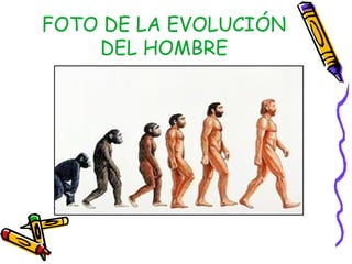 FOTO DE LA EVOLUCIÓN
    DEL HOMBRE
 