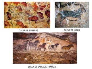 CUEVA DE ALTAMIRA
CUEVA DE LASCAUX, FRANCIA
CUEVA DE NIAUX
 