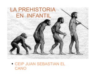 LA PREHISTORIA  EN  INFANTIL <ul><li>CEIP JUAN SEBASTIAN EL CANO </li></ul>