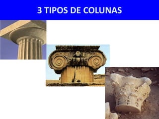 3 TIPOS DE COLUNAS
 