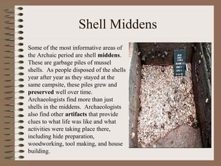 Palio and Archaic Indians Power Point | PPT